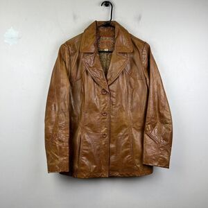 Wilsons Leather Women’s Brown Blazer Jacket Size M